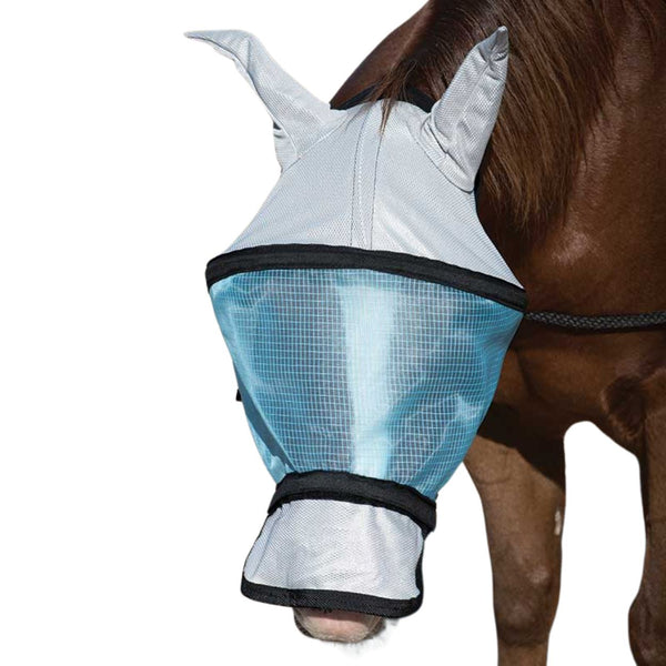 Lami-Cell Pro Fly Mask, Blue/Grey