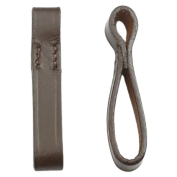 Ovation Leather Bit Loops, Dark Brown