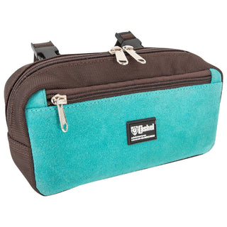 Cashel Pommel Saddle Bag, Mint Suede