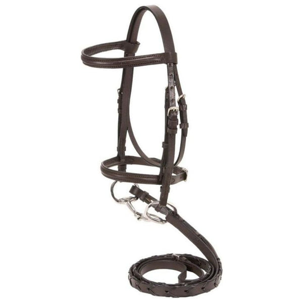 Tough 1 Raised Snaffle Bridle, Brown, Miniature