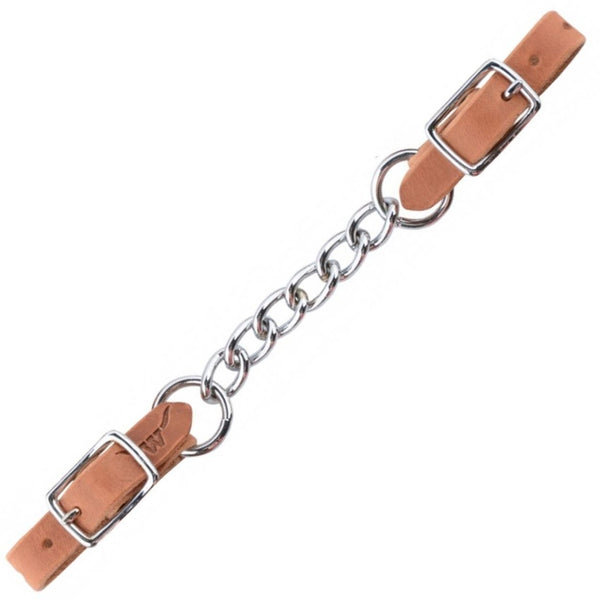 Western Rawhide Long Curb Strap, Harness Leather