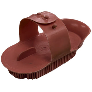 Plastic Curry Comb Jr, Burgundy