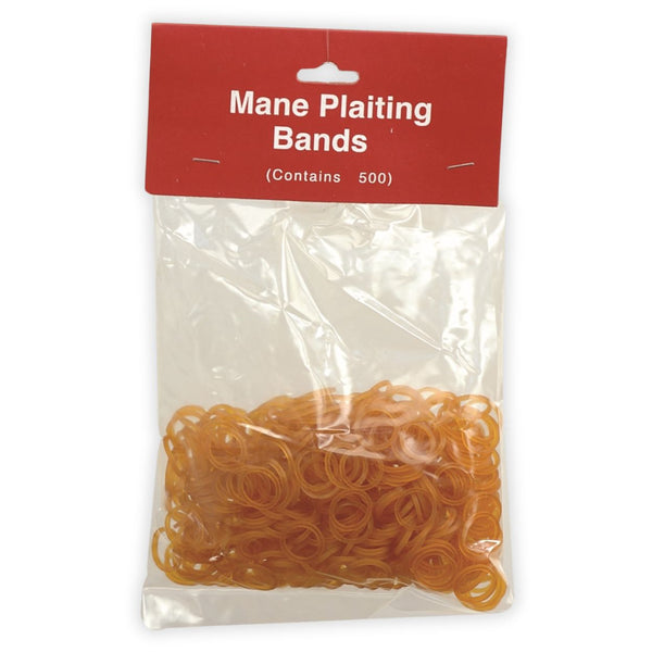Mane Plaiting Bands, Chestnut