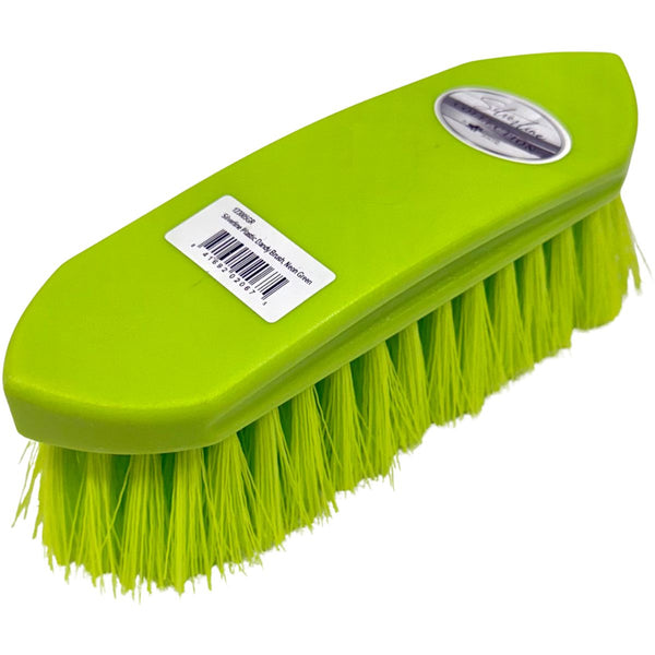 Silverline Plastic Dandy Brush, Neon Green