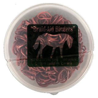 Griffith Mane & Tail Braid Rubber Bands, Chestnut