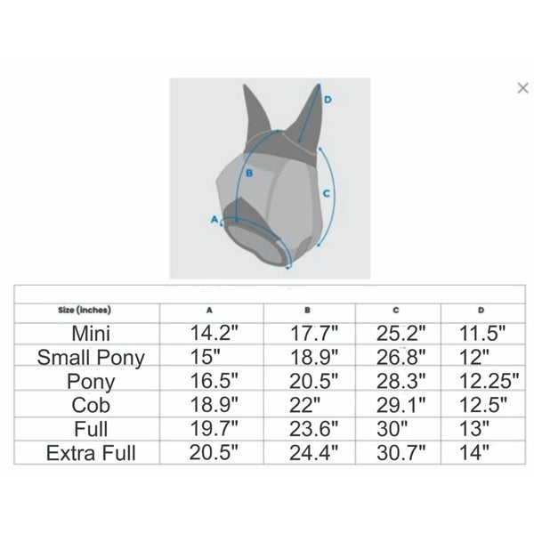 Canadian Horsewear Lycra Mule & Donkey Fly Mask, Purple