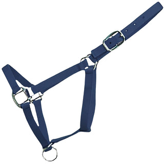 Western Rawhide Old Timer Large Horse Halter, Navy