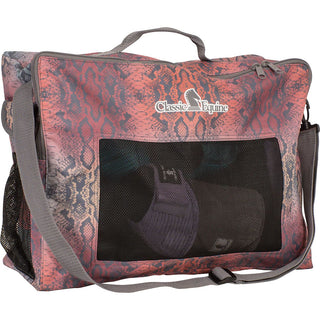 Classic Equine Boot Accessory Tote Bag, Snake Print
