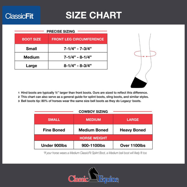Classic Equine ClassicFit Protective Boots 4 Pack, Poison, Large