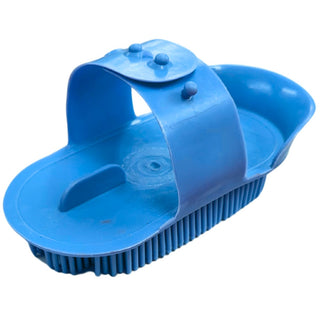 Plastic Curry Comb Jr, Blue