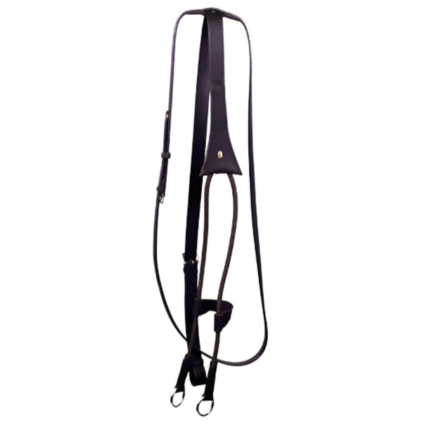 Treadstone French Style Elastic Martingale, Chocolate, Oversize