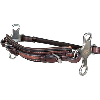 Nunn Finer Cross Road Hackamore w/ Leather Curb, Havana
