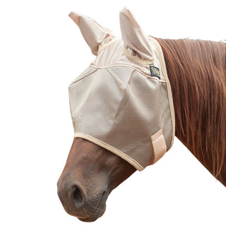 Cashel Econo Fly Mask with Ears, Tan, Horse