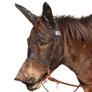Cashel Quiet Ride Mule Fly Mask, Long Nose with Long Ears, Small Horse