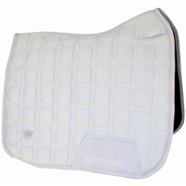 Woof Wear Vision Quilted Dressage Pad, White