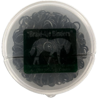 Griffith Mane & Tail Braid Rubber Bands, Black