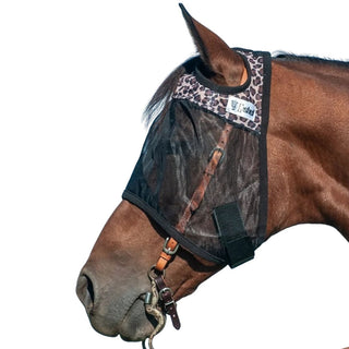 Cashel Quiet Ride Fly Mask, Standard, Leopard, Arab/Small Horse