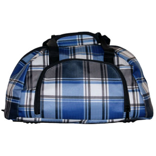 Tuscany Helmet Bag, Blue Plaid