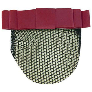 Intrepid International Velvet Bow Hair Net, Burgundy