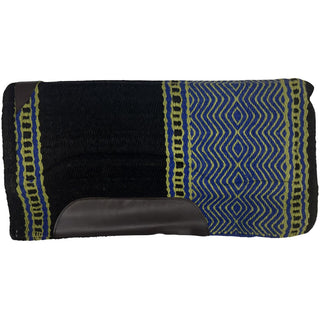 Sierra New Zealand Wool Show Pad, 1/2"x36"x34", Black/Blue/Green