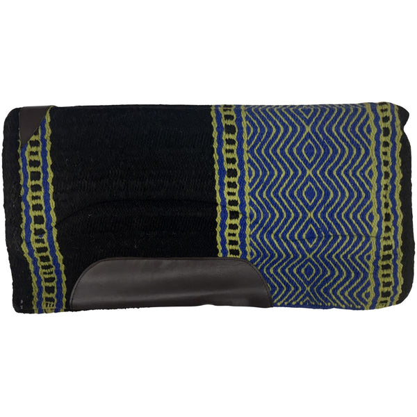 Sierra New Zealand Wool Show Pad, 1/2"x36"x34", Black/Blue/Green