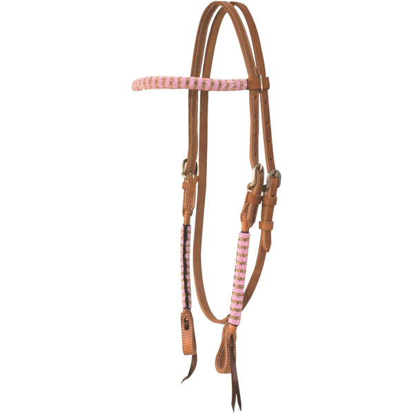 Sierra Rio Brow Headstall, Light Harness Leather