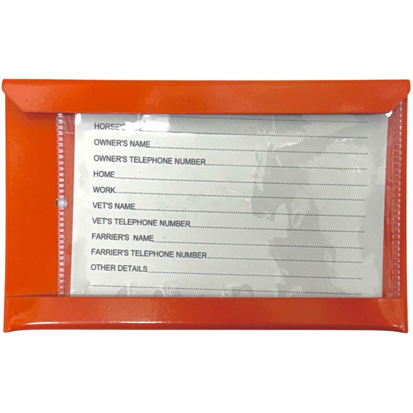 Tough 1 Stall Card Holder, Orange