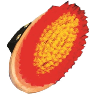 Western Rawhide Mini Body Brush, Red/Yellow