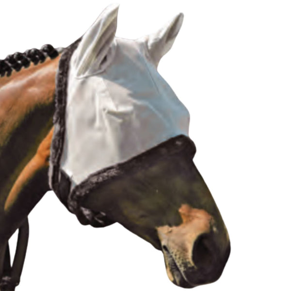 Century Freedom Fly Mask With Ears, Black/White, Horse