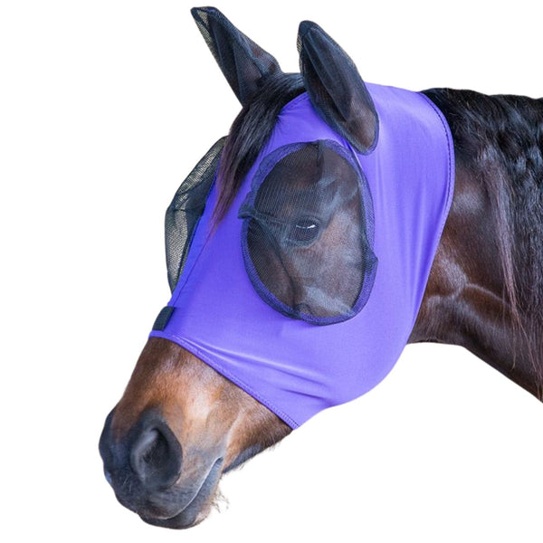 Lycra Fly Mask, Purple, Cob/Yearling