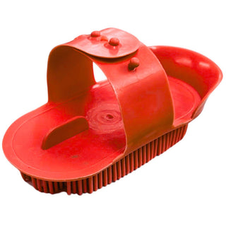 Plastic Curry Comb Jr, Red