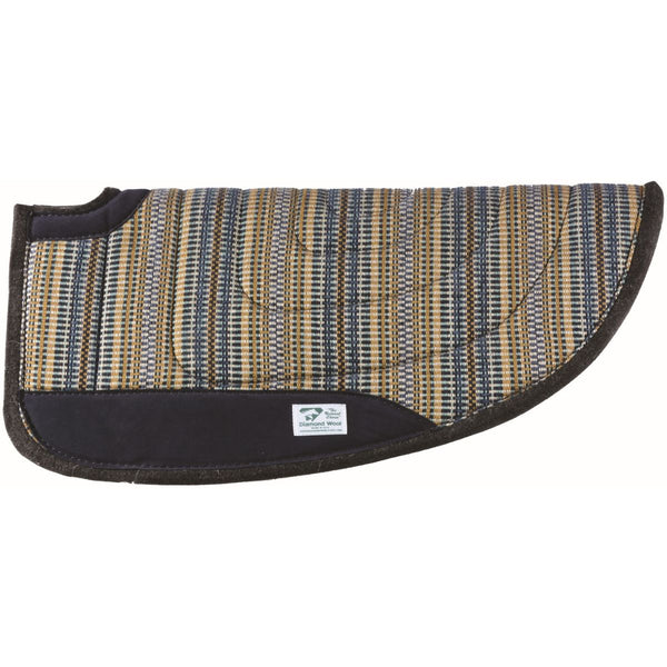 Diamond Wool Rancher Round Skirt Cut Back Pad, 1"x30"x30", Pacific