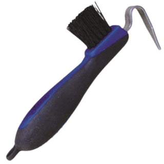 Softgrip Hoofpick/Brush, Blue