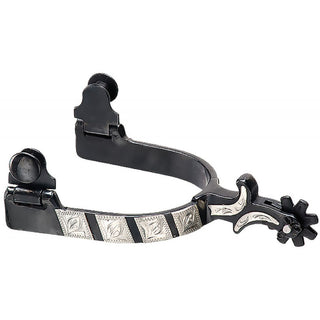 Ladies Black Satin Reversible Spurs