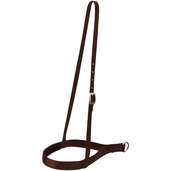 Felt Lined Nylon Noseband, Brown