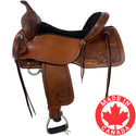 Western Rawhide Brazilian Trail Saddle, Chestnut, 16"