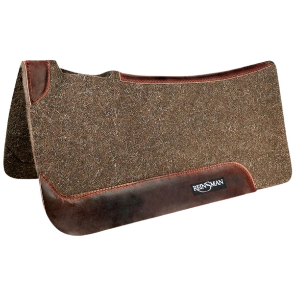 Reinsman Square Contoured Wool Felt Pad, 3/4"x31"x30", Dark Brown