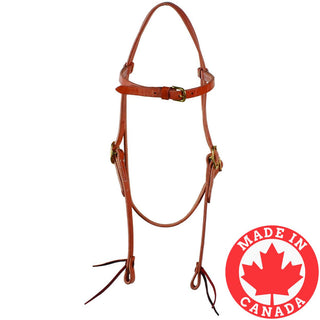 Western Rawhide X-Large Harness Leather Browband Headstall