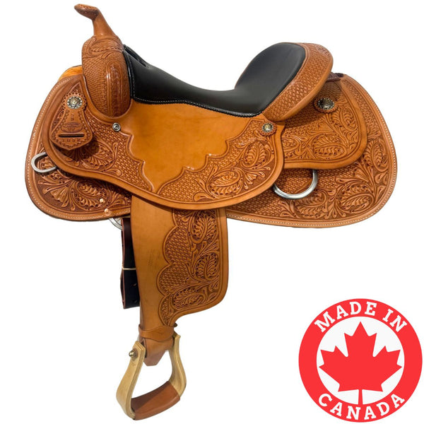 Western Rawhide Champion Pro Reiner Saddle, 15 1/2"