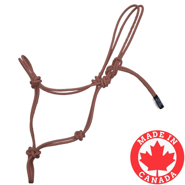 Burwash Marine Line Warmblood Rope Halter, Burgundy