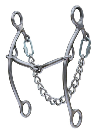 Professional's Choice Long Shank Lifter Gag Snaffle Bit, 5"