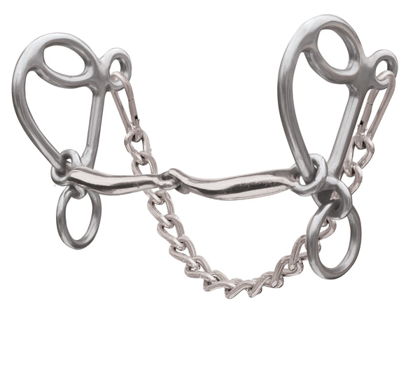 Professional's Choice Large Gag Skinny Snaffle Bit, 5 1/4"