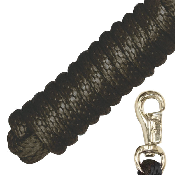 Western Rawhide Nickel Plated Snap Lead, Black