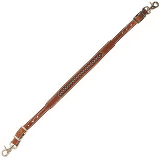 Country Legend Red Bead Wither Strap, Chestnut