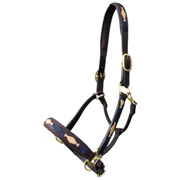 Sage Family Havana Leather Polo Halter, Full Size