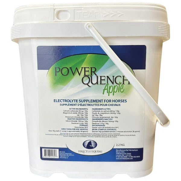 Strictly Equine Power Quench Electrolyte Supplement, Apple, 2.27kg