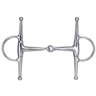 Metalab Jointed Snaffle Full Cheek Eggbutt Bit, 5"