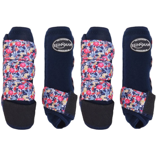 Reinsman Apex Sport Boots 4 Pack, Navy Floral