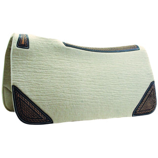 Western Rawhide 1" Wool Pad, 32" x 32", Off-white