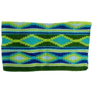 Sierra 33" x 38" Fire Contoured Blanket, Green/Blue